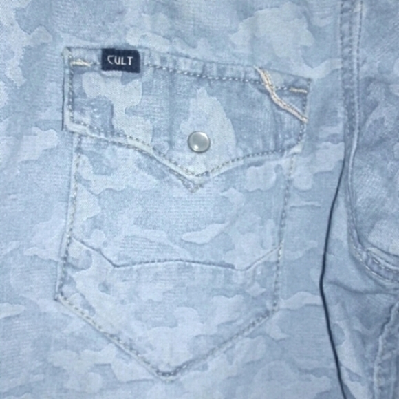 CULT OF INDIVIDUALITY Clint Western Denim Shirt - Picture 6 of 8